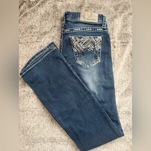 Grace in LA Embellished Bootcut Jeans – Size 27